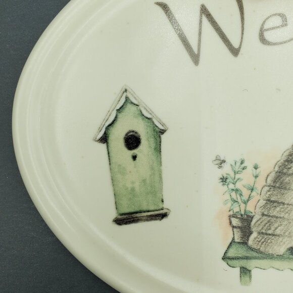 Pfaltzgraff Naturewood Wall Plaque Welcome Sign Gardening Wall Decor - Picture 3 of 6